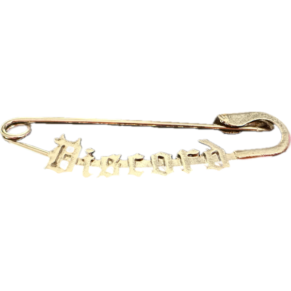 Discord Large Safety Pin Brooch *Limited Edition* - Silver