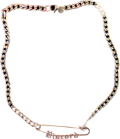Discord Hand Made Safety Pin Necklace *Limited Edition* - Silver