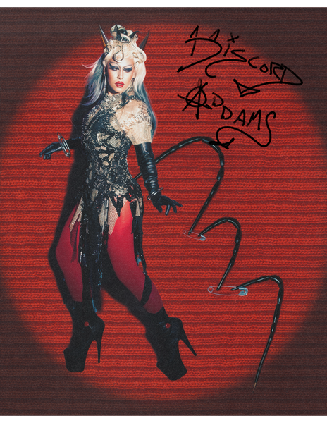 Discord Safety Pin Devil Print - SIGNED