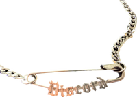 Discord Hand Made Safety Pin Necklace *Limited Edition* - Silver