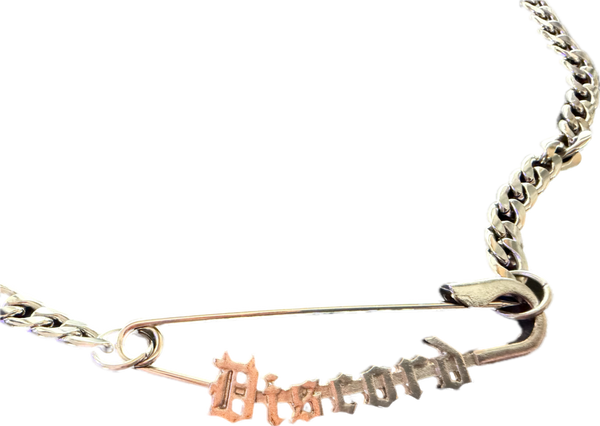 Discord Safety Pin Necklace *Limited Edition* - Silver